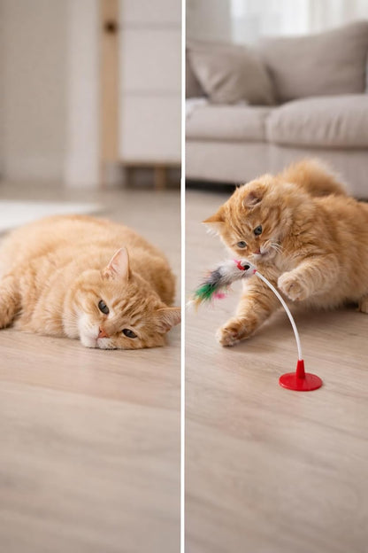 BlueToy Eğlenceli Kedi Oyuncağı