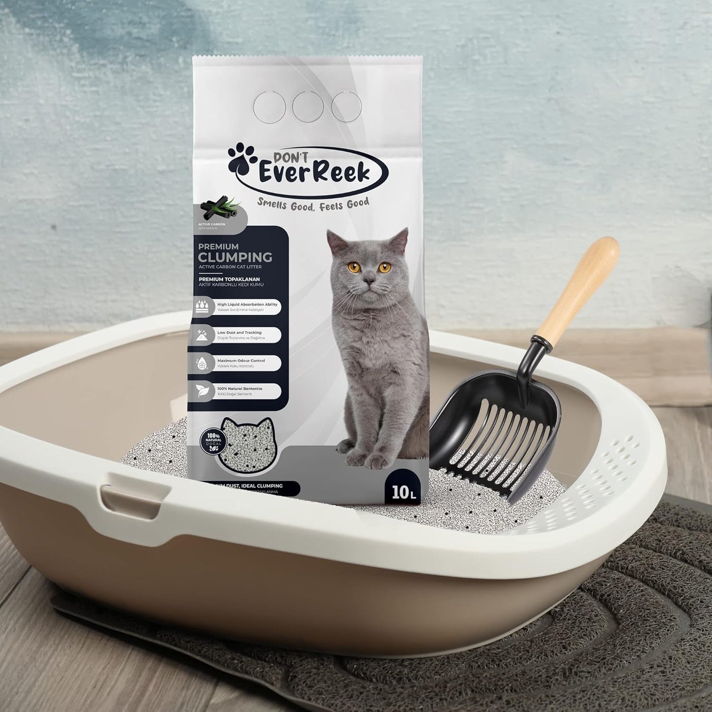 Kedi Kumu (10 Litre, Aktif Karbon)