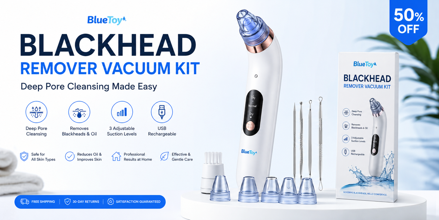 Blackhead Remover Vacuum Kit – Deep Pore Cleansing Made Easy