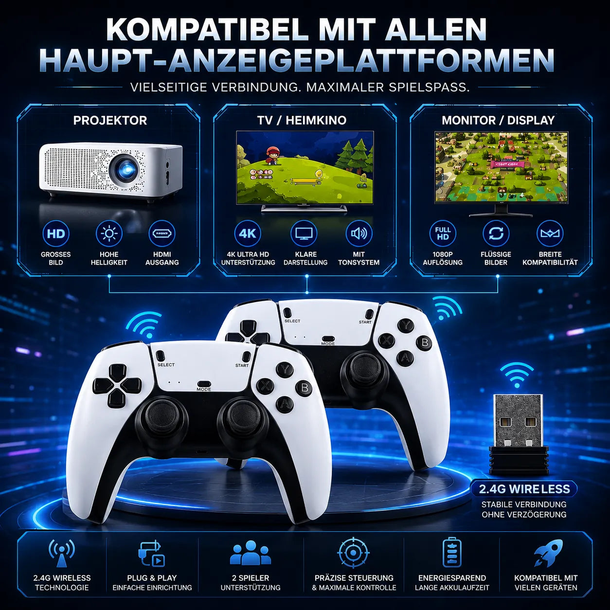 BlueToy M15 Ultra Retro Spielekonsole