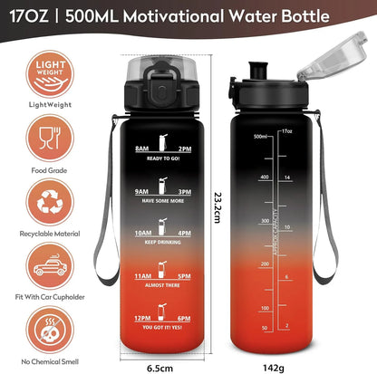 BlueToy Motivational Water Bottle – Stay Hydrated